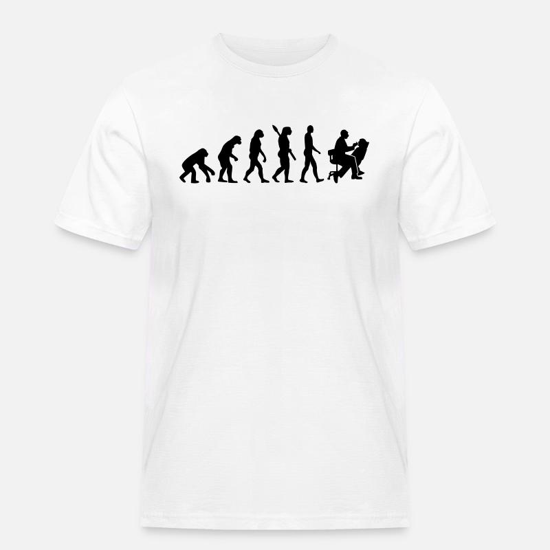 Evolution Dentist - Men's Workwear T-Shirt - white