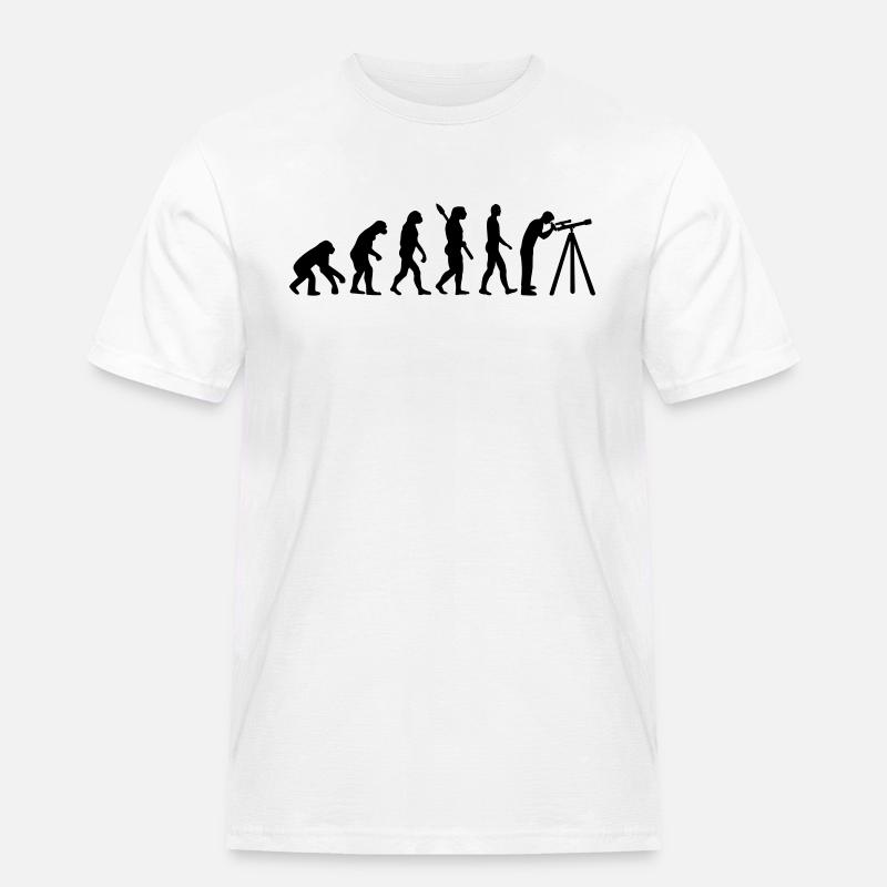 Evolution Astronomy - Men's Workwear T-Shirt - white
