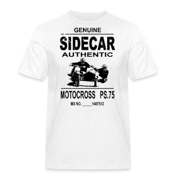 Sidecar Moto Cross - Männer Workwear T-Shirt - Weiß - Vorne - AI Model Male 185 dark (185cm)