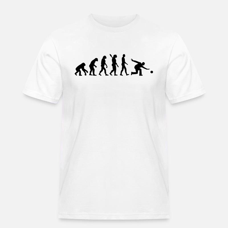 Évolution Bowling - T-shirt Workwear homme - blanc