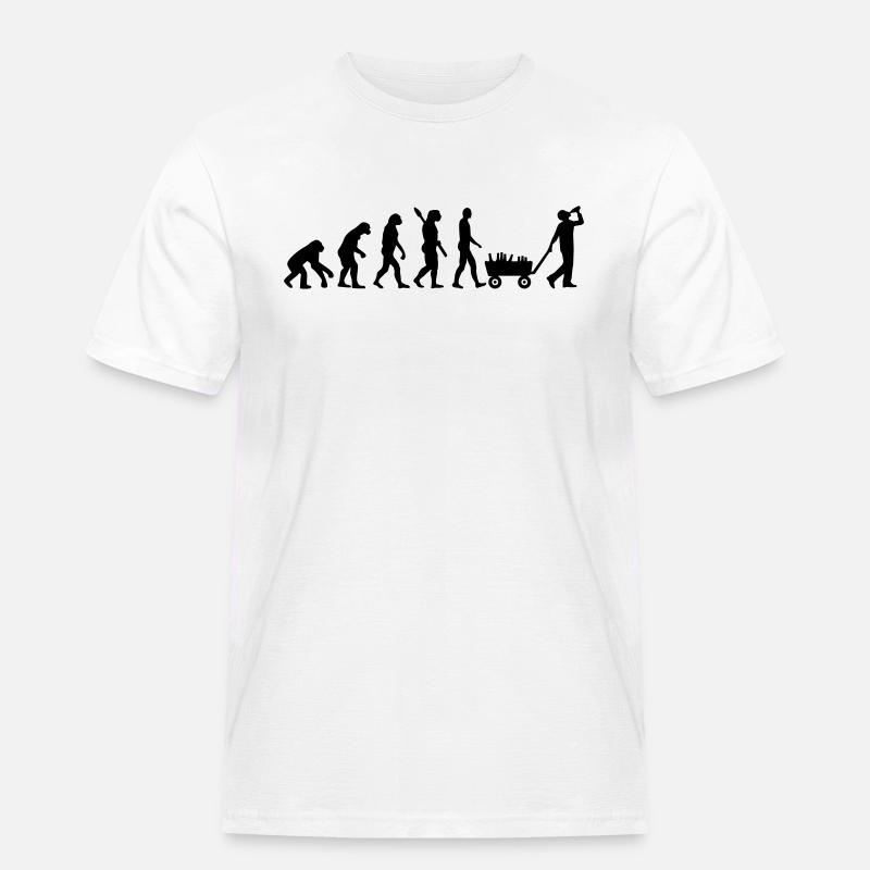 Évolution Alcool - T-shirt Workwear homme - blanc