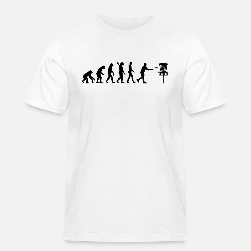 Disc golf - Männer Workwear T-Shirt - Weiß