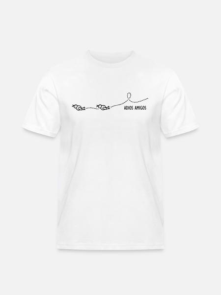 Vögel - Adios amigos - Männer Workwear T-Shirt - Weiß