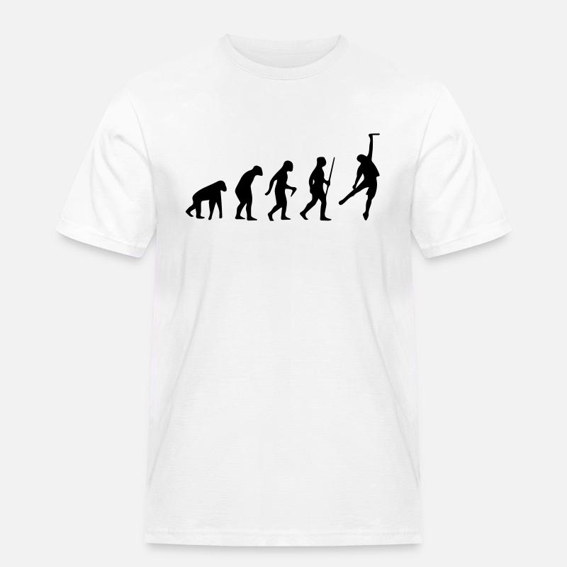 KLETTERN EVOLUTIONSTHEORIE SHIRT - Männer Workwear T-Shirt - Weiß