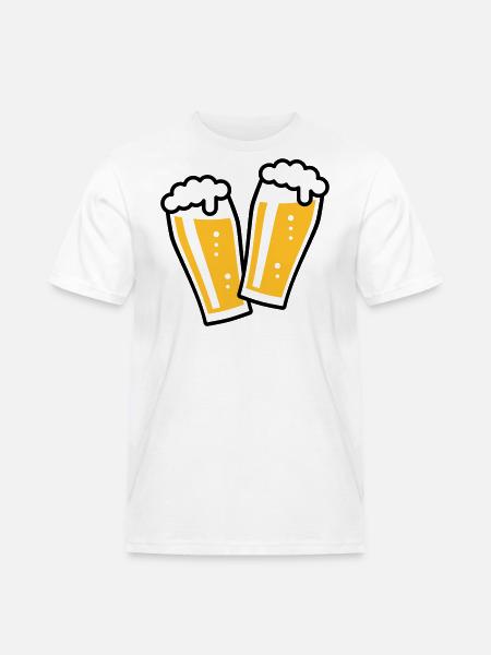 XDoppelter Willie (2) - Männer Workwear T-Shirt - Weiß