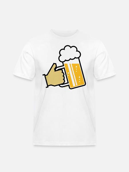 XBayerischer Gruß (L3) - Männer Workwear T-Shirt - Weiß