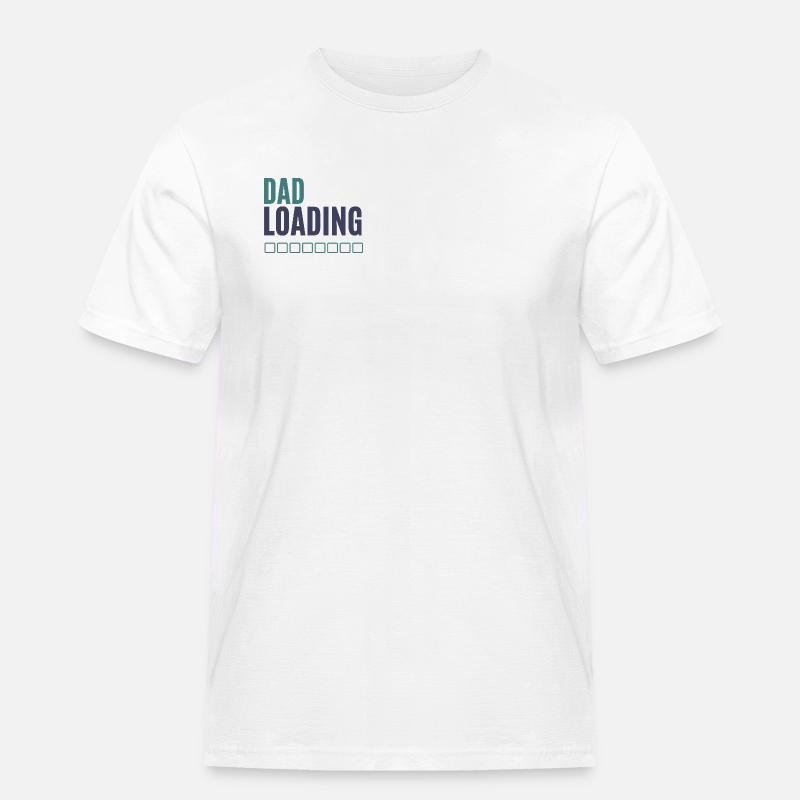 Dad Loading Progress Bar - Men's Workwear T-Shirt - white