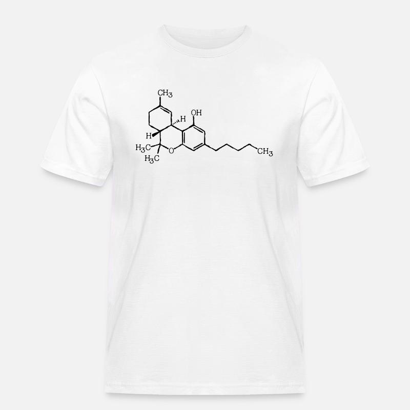 THC molecular formula - Men's Workwear T-Shirt - white