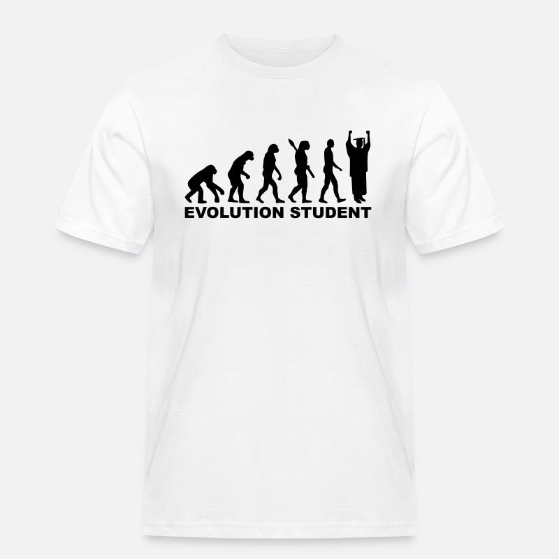 Evolution Student - Men's Workwear T-Shirt - white