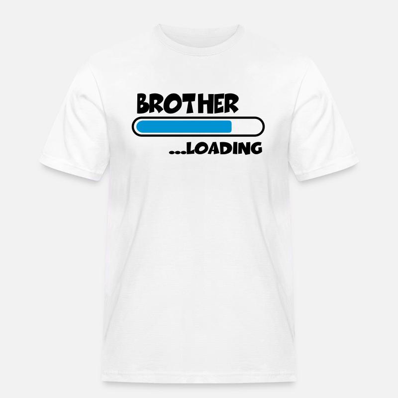 Brother loading - Männer Workwear T-Shirt - Weiß