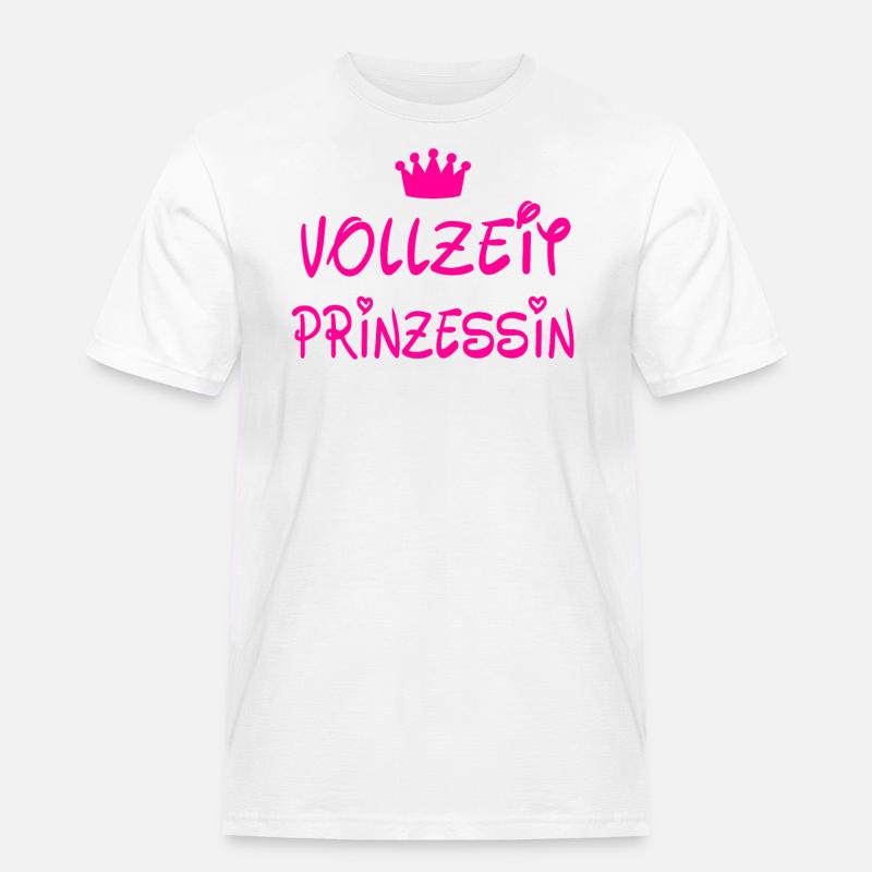 Vollzeit Prinzessin - Männer Workwear T-Shirt - Weiß