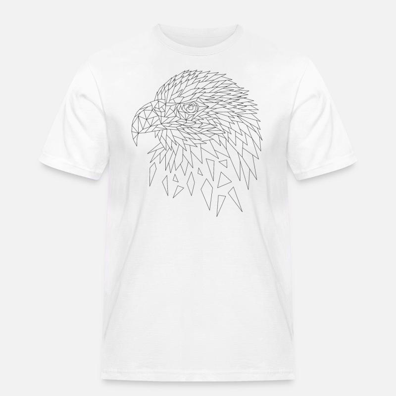 Sea eagle eagle polygons - Men's Workwear T-Shirt - white