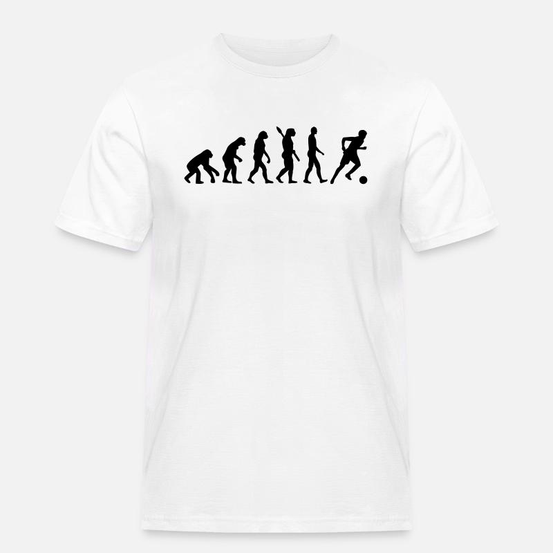 Evolution Fußball - Männer Workwear T-Shirt - Weiß