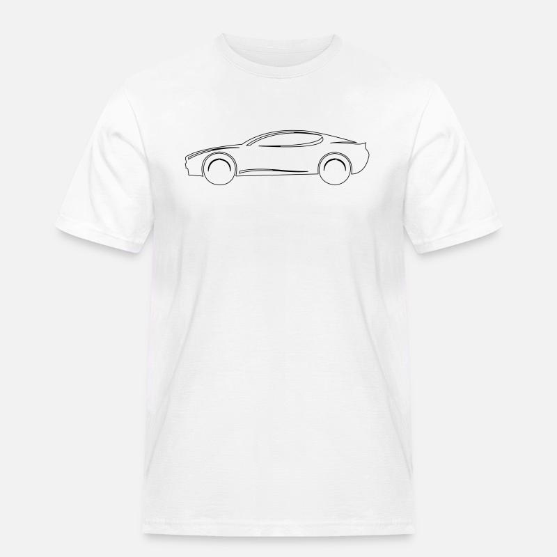 Auto - Männer Workwear T-Shirt - Weiß