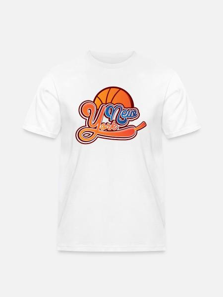 New York - Männer Workwear T-Shirt - Weiß