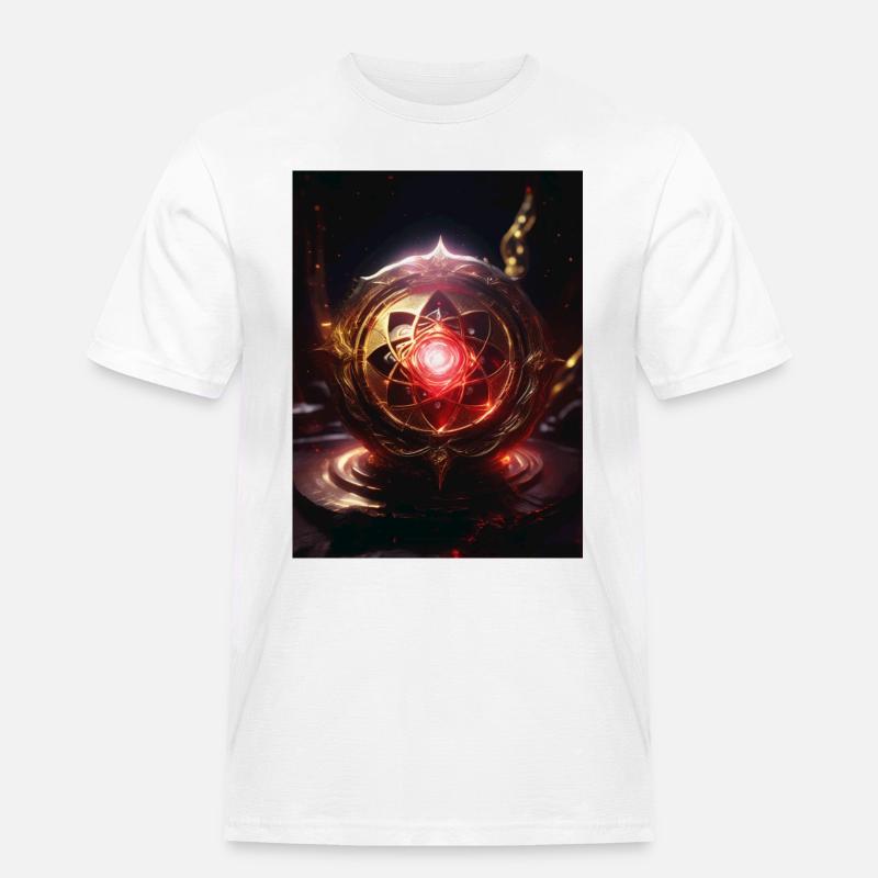 Wurzelchakra – Muladhara: Feuer der Erde - Männer Workwear T-Shirt - Weiß