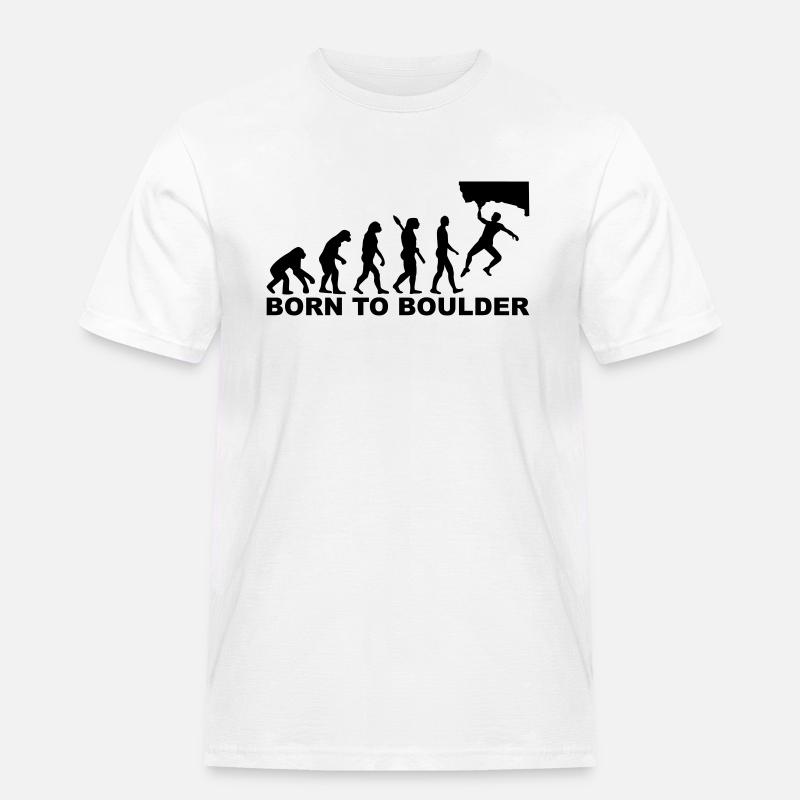 Evolution boulder - Men's Workwear T-Shirt - white