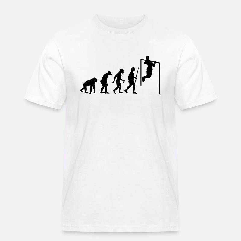 Evolution Pull Up - Men's Workwear T-Shirt - white