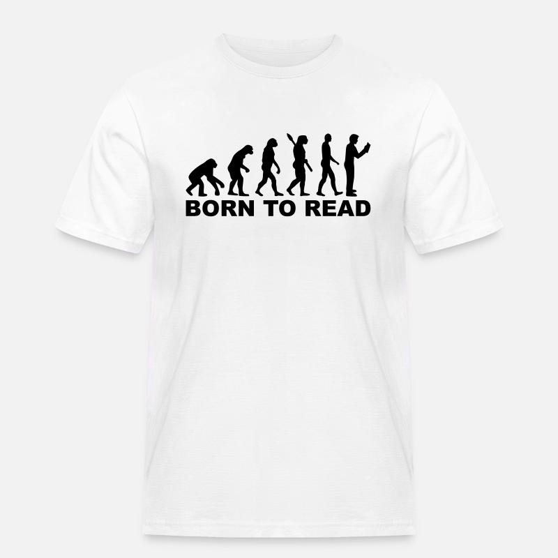 Evolution born to read - Men's Workwear T-Shirt - white