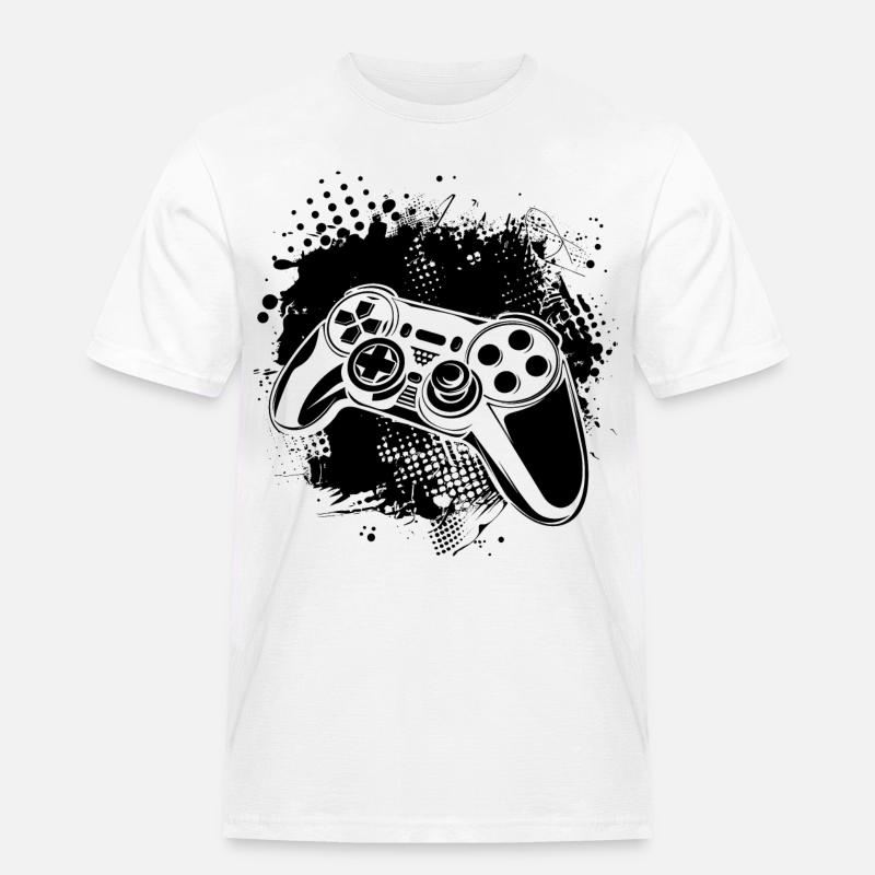 Game Controller - Männer Workwear T-Shirt - Weiß
