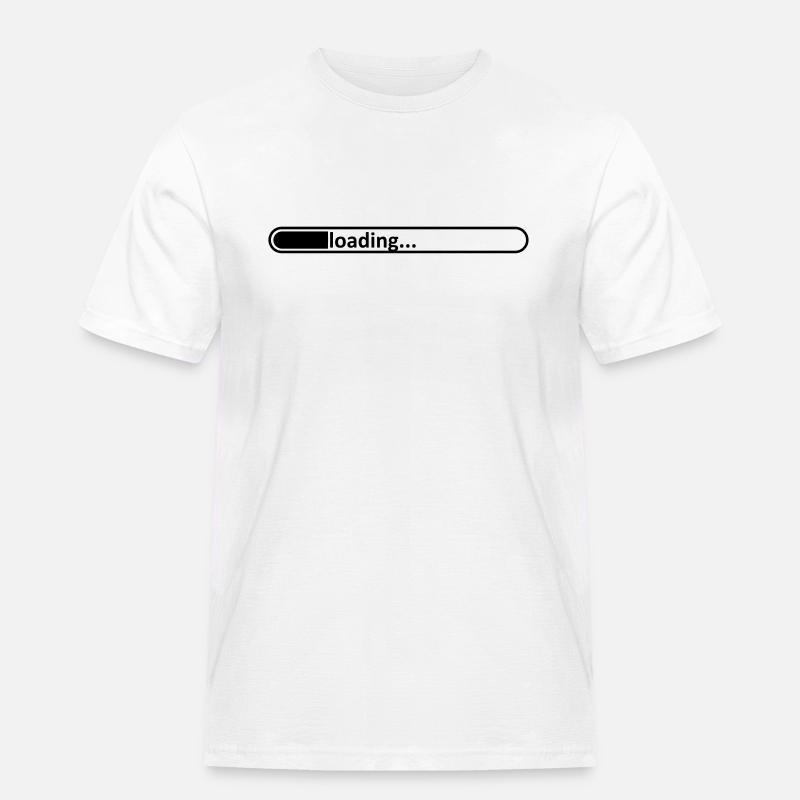 Ladebalken //loading//laden //lädt // Dauer //Zeit - Männer Workwear T-Shirt - Weiß