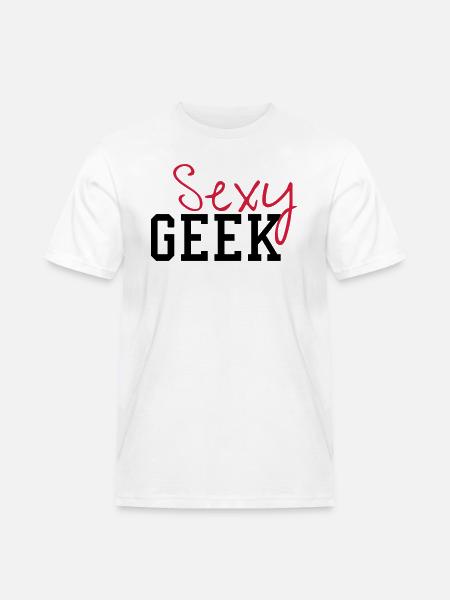 Sexy Geek - Men's Workwear T-Shirt - white