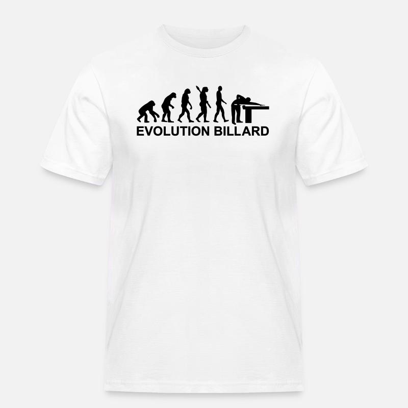 Billard - Männer Workwear T-Shirt - Weiß