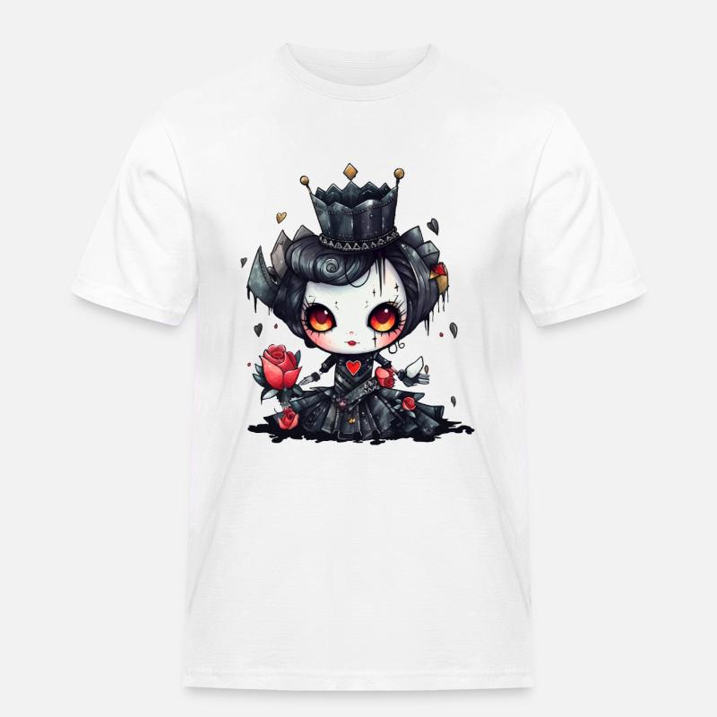 Gothic-Vampire-Queen - Männer Workwear T-Shirt - Weiß