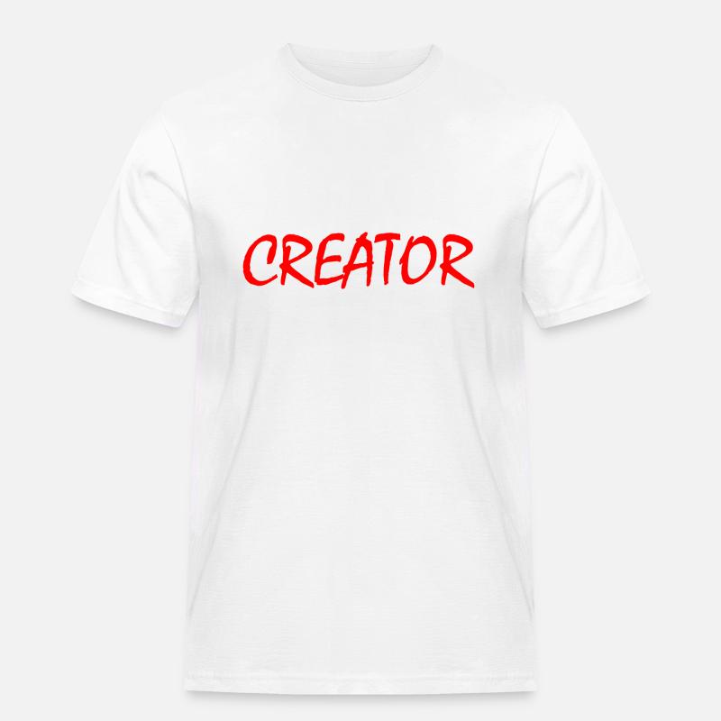 Creator - Männer Workwear T-Shirt - Weiß