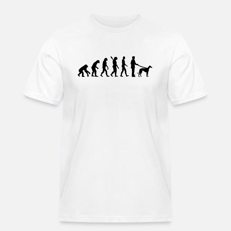 Evolution Greyhound - Men's Workwear T-Shirt - white