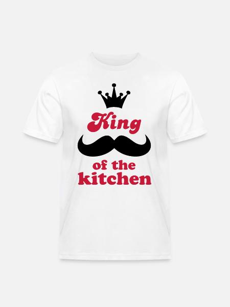 Cooking apron with funny saying - Men's Workwear T-Shirt - white