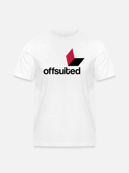 offsuited logo schwarz - Männer Workwear T-Shirt - Weiß