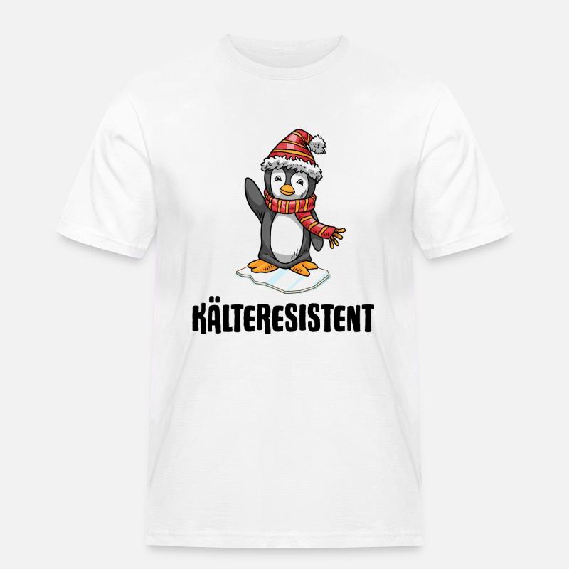 Winterbader Kältetherapie Eisbaden im Eisbad - Männer Workwear T-Shirt - Weiß