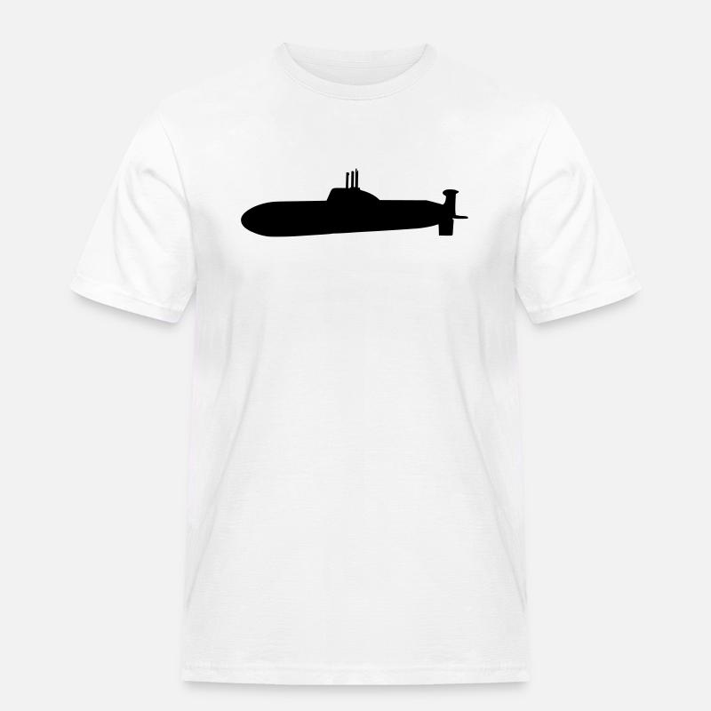 U-Boot - Männer Workwear T-Shirt - Weiß