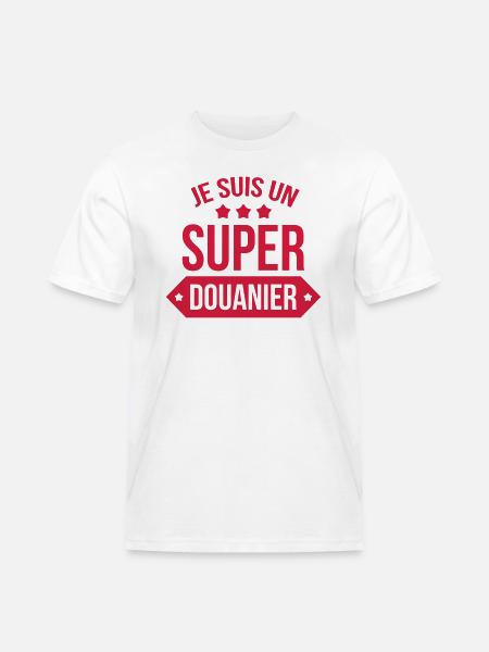 Douanier / Douane / Douanière / Police / Frontière - Men's Workwear T-Shirt - white