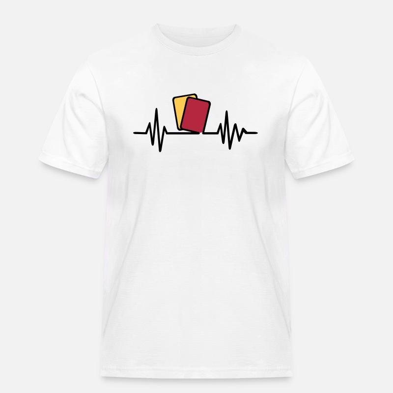 Schiedsrichter - Männer Workwear T-Shirt - Weiß