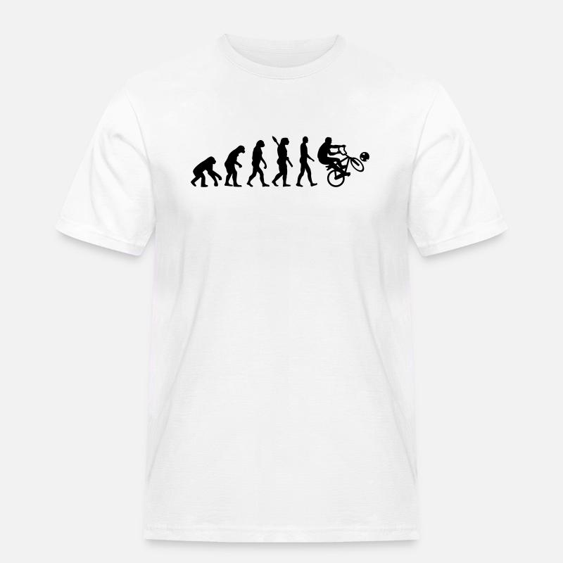 Evolution Cycle ball - T-shirt Workwear homme - blanc