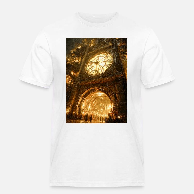 Vergoldeter Clockgate-Bogen - Männer Workwear T-Shirt - Weiß