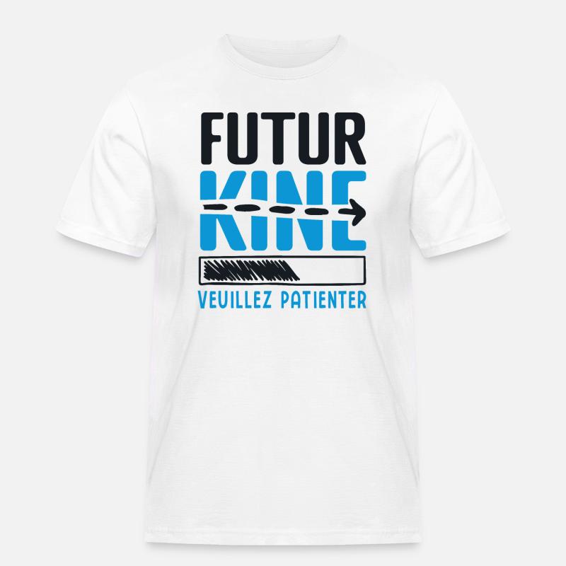 Future KINE- Geschenkidee PHYSIO - Männer Workwear T-Shirt - Weiß