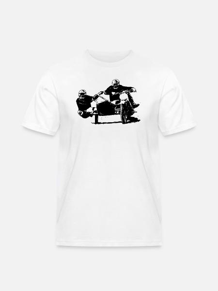 Sidecar Moto Cross - Männer Workwear T-Shirt - Weiß