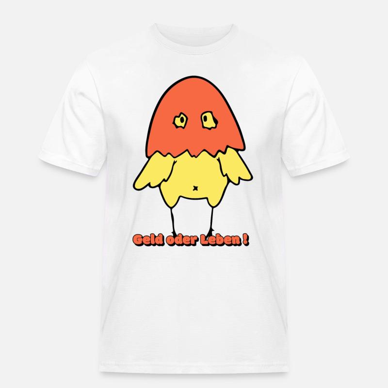 Geld oder Leben!  - Männer Workwear T-Shirt - Weiß