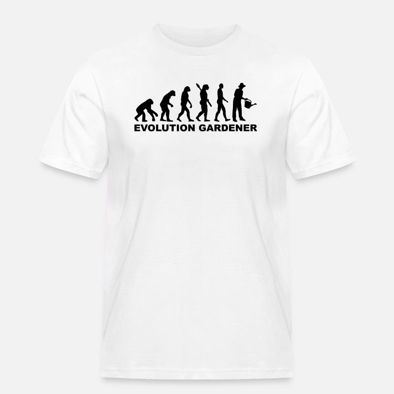 Evolution Gardener - Men's Workwear T-Shirt - white