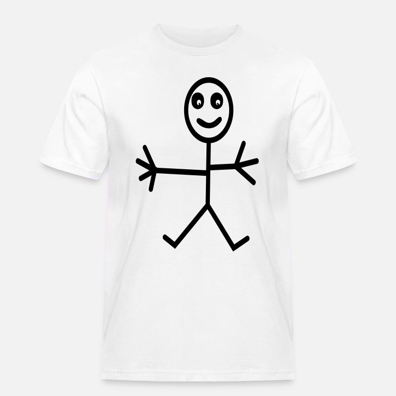 Comic - Männer Workwear T-Shirt - Weiß