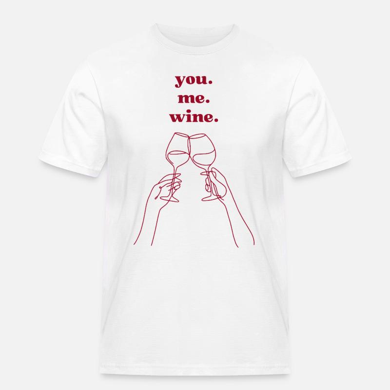 dig. mig. Vin. - Herre Workwear T-Shirt - hvid