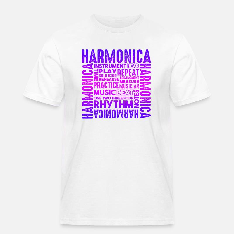 Harmonica Things About Harmonica - Men's Workwear T-Shirt - white