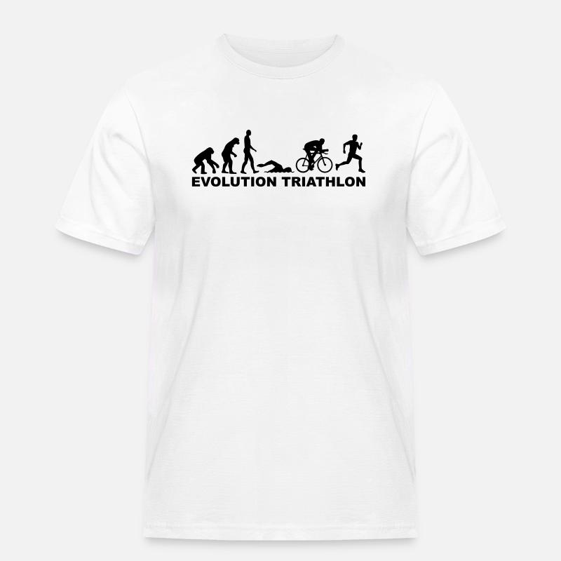 Evolution Triathlon - Men's Workwear T-Shirt - white