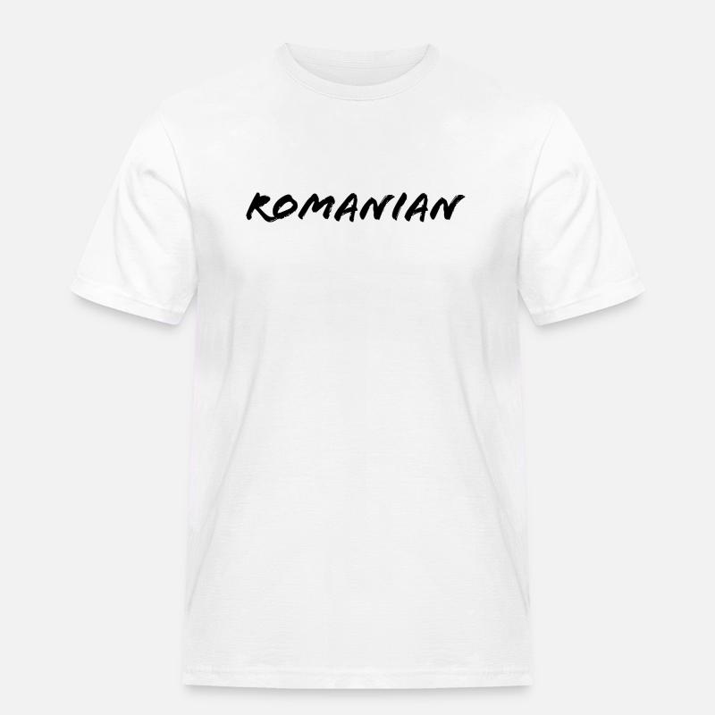 rumänisch - Männer Workwear T-Shirt - Weiß