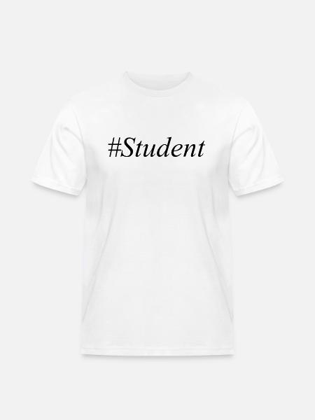 #Student Logo Black - Men's Workwear T-Shirt - white