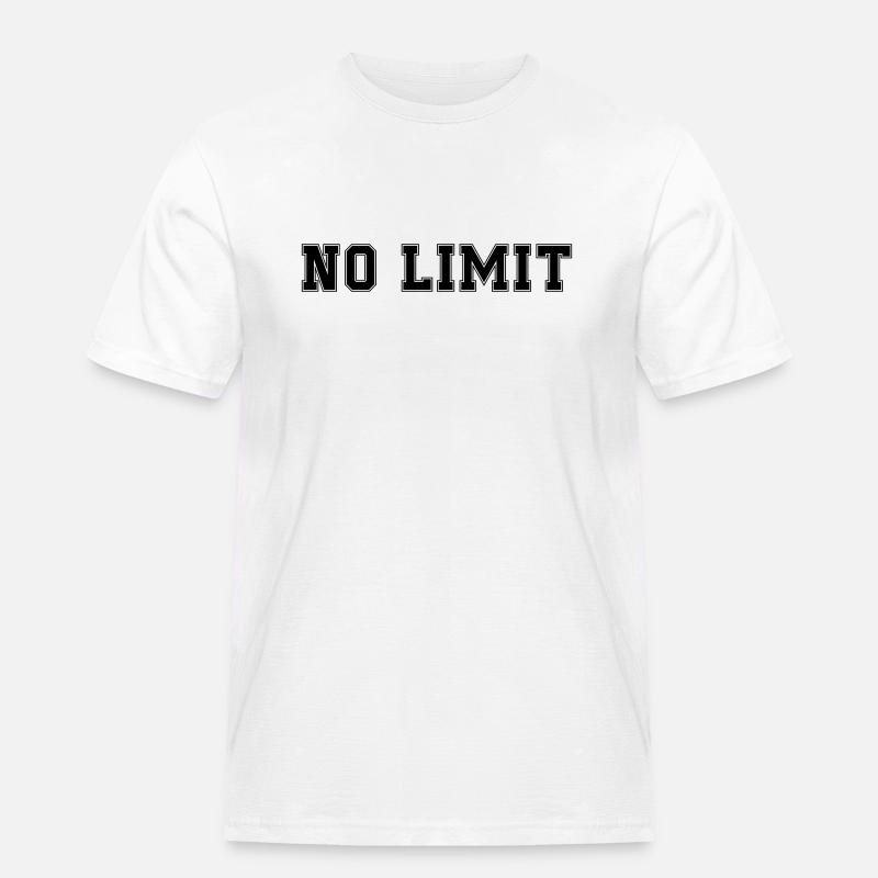 no limit - Männer Workwear T-Shirt - Weiß