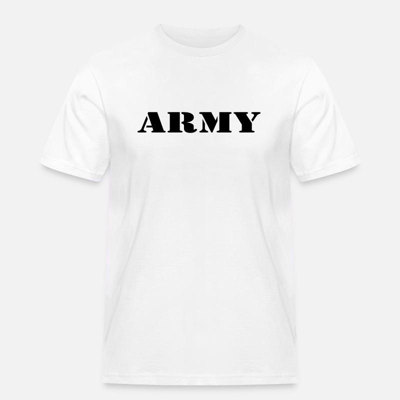 army - Männer Workwear T-Shirt - Weiß